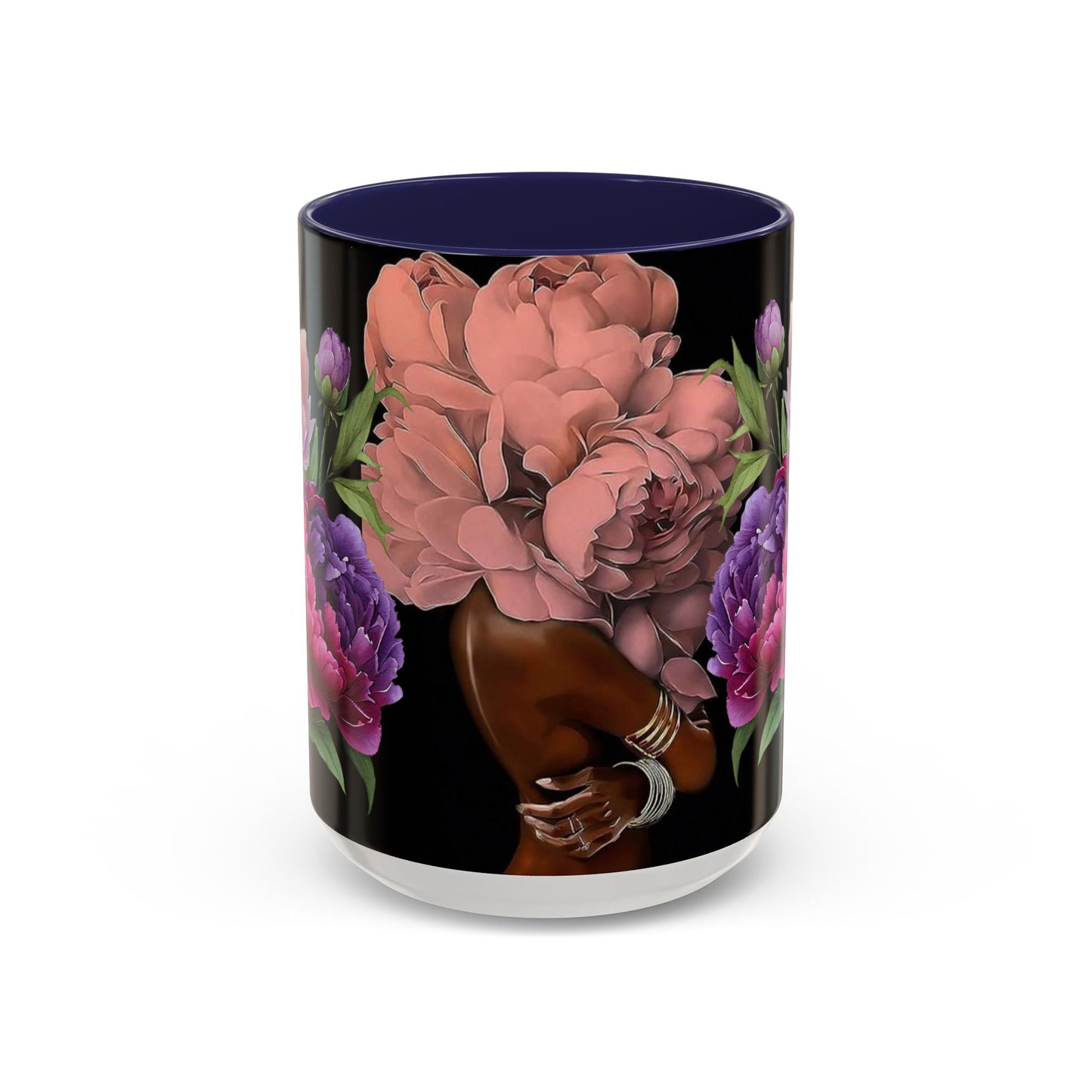 Floral Embrace Coffee Mug, Elegant Gift for Her, Unique Home Decor, Artistic Drinkware, Perfect for Birthdays, Mother's Day, Anniversaries