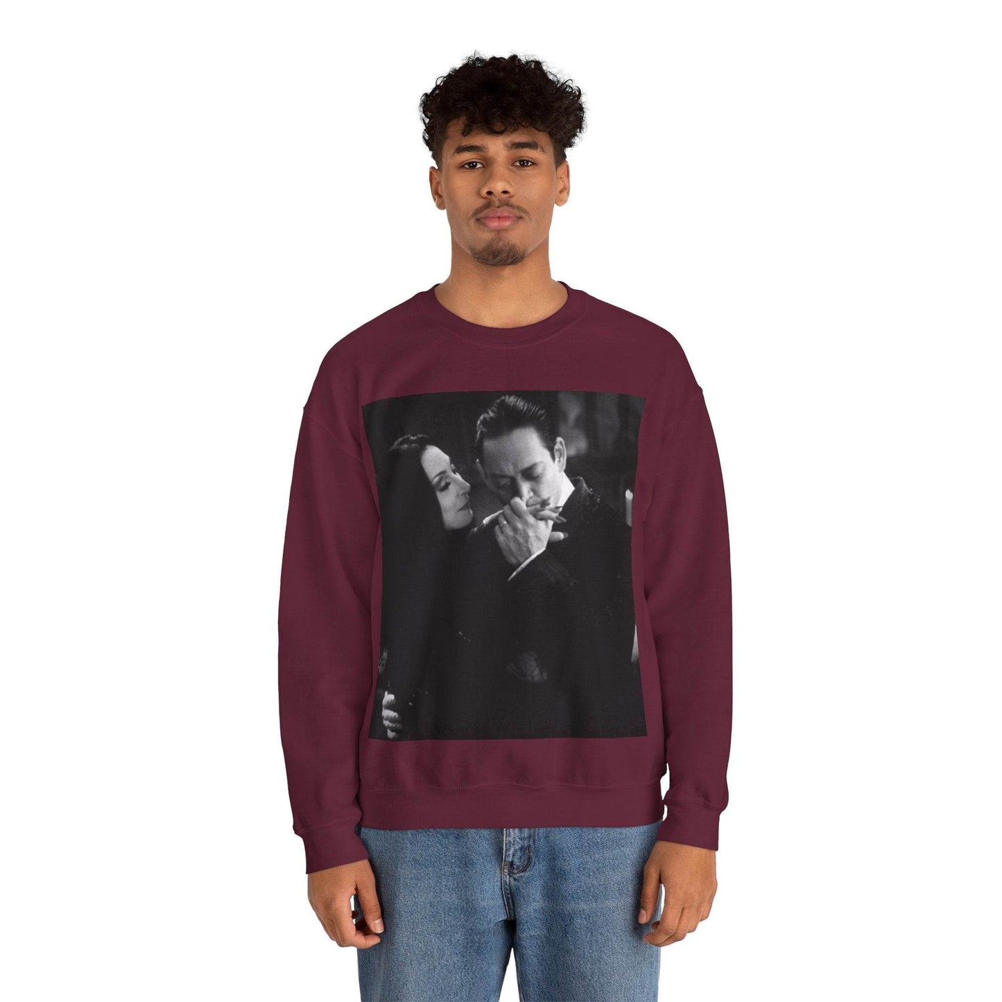 Couple Gothic Unisex Sweatshirt - Gomes & Morticia Design - IntuitiveEncBoutique