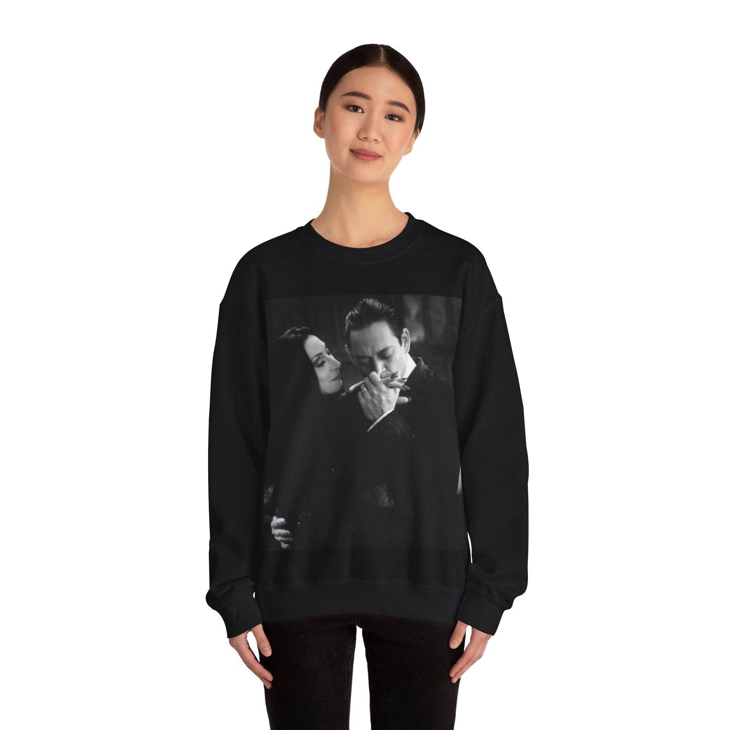 Couple Gothic Unisex Sweatshirt - Gomes & Morticia Design - IntuitiveEncBoutique