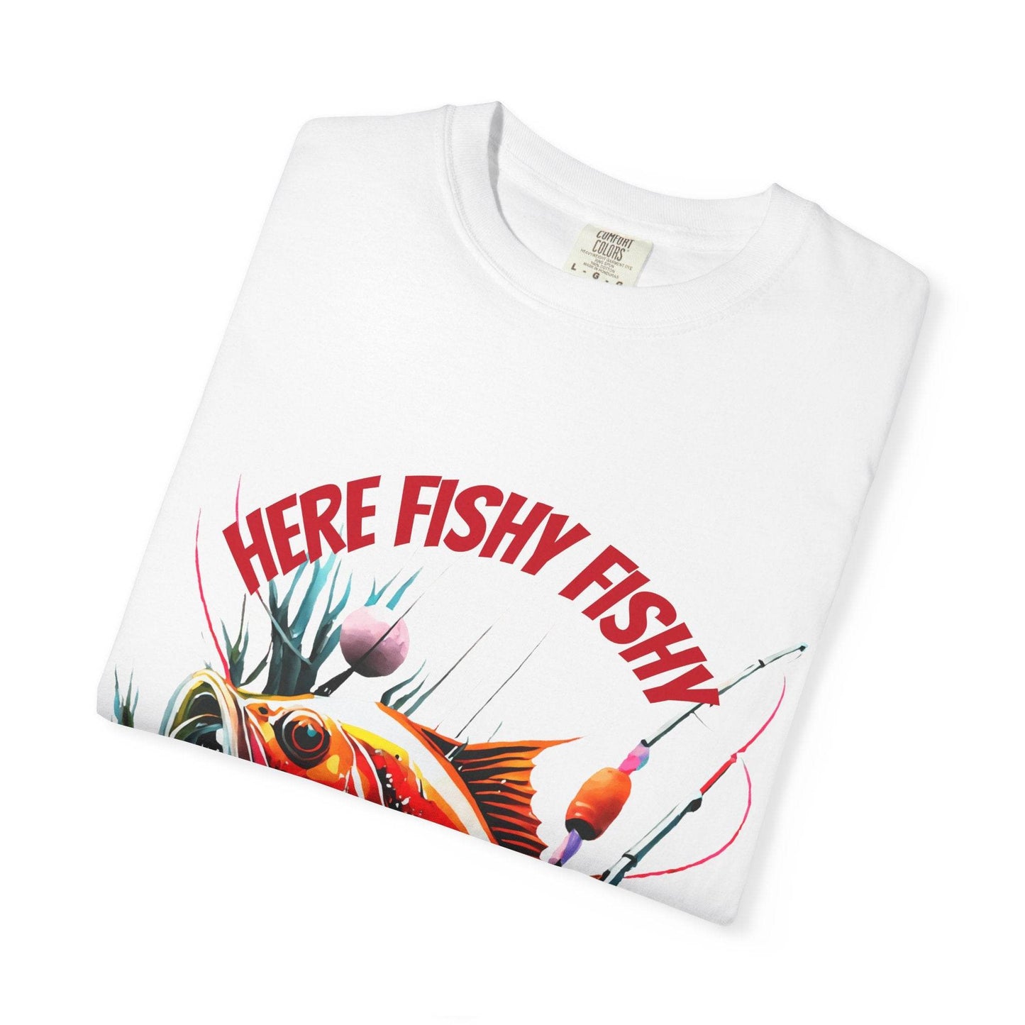 Fishing Themed Unisex Garment-Dyed T-shirt - IntuitiveEncBoutique