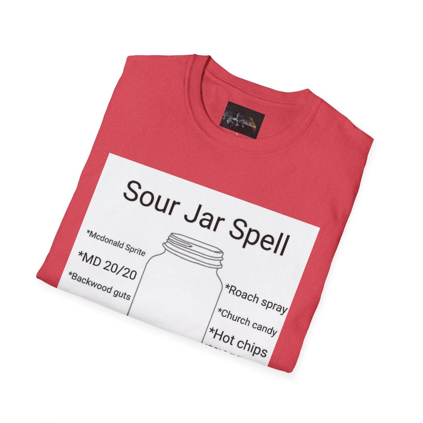 Sour Jar Spell T-Shirt for Witches, Unisex Softstyle Tee, Ideal for Magical Practitioners, Spell Casting, Witchcraft Gift, Summer Solstice - IntuitiveEncBoutique