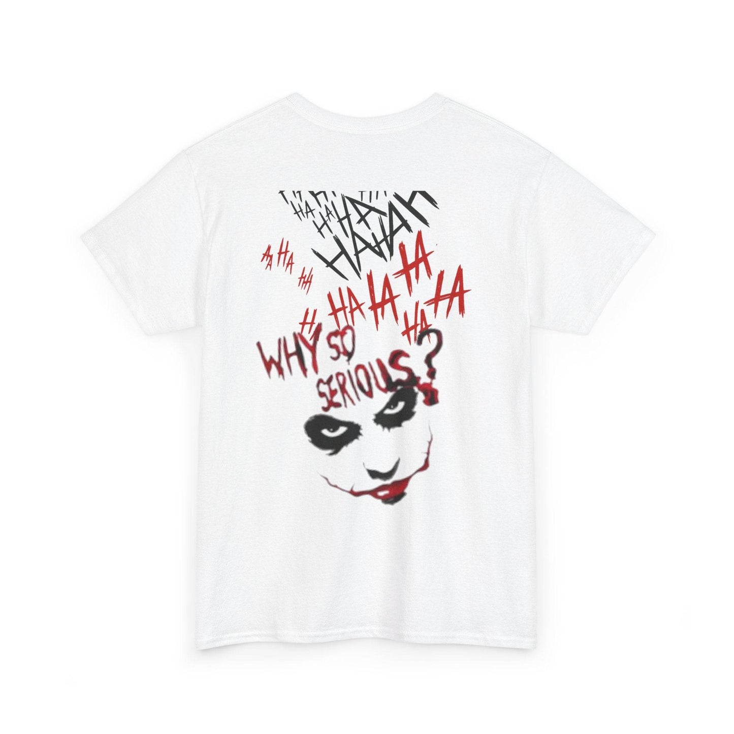 Unisex Heavy Cotton Tee - Joker Inspired Graphic Tee, Casual Wear, Perfect for Halloween, Movie Fans, Gift Idea, Streetwear - IntuitiveEncBoutique
