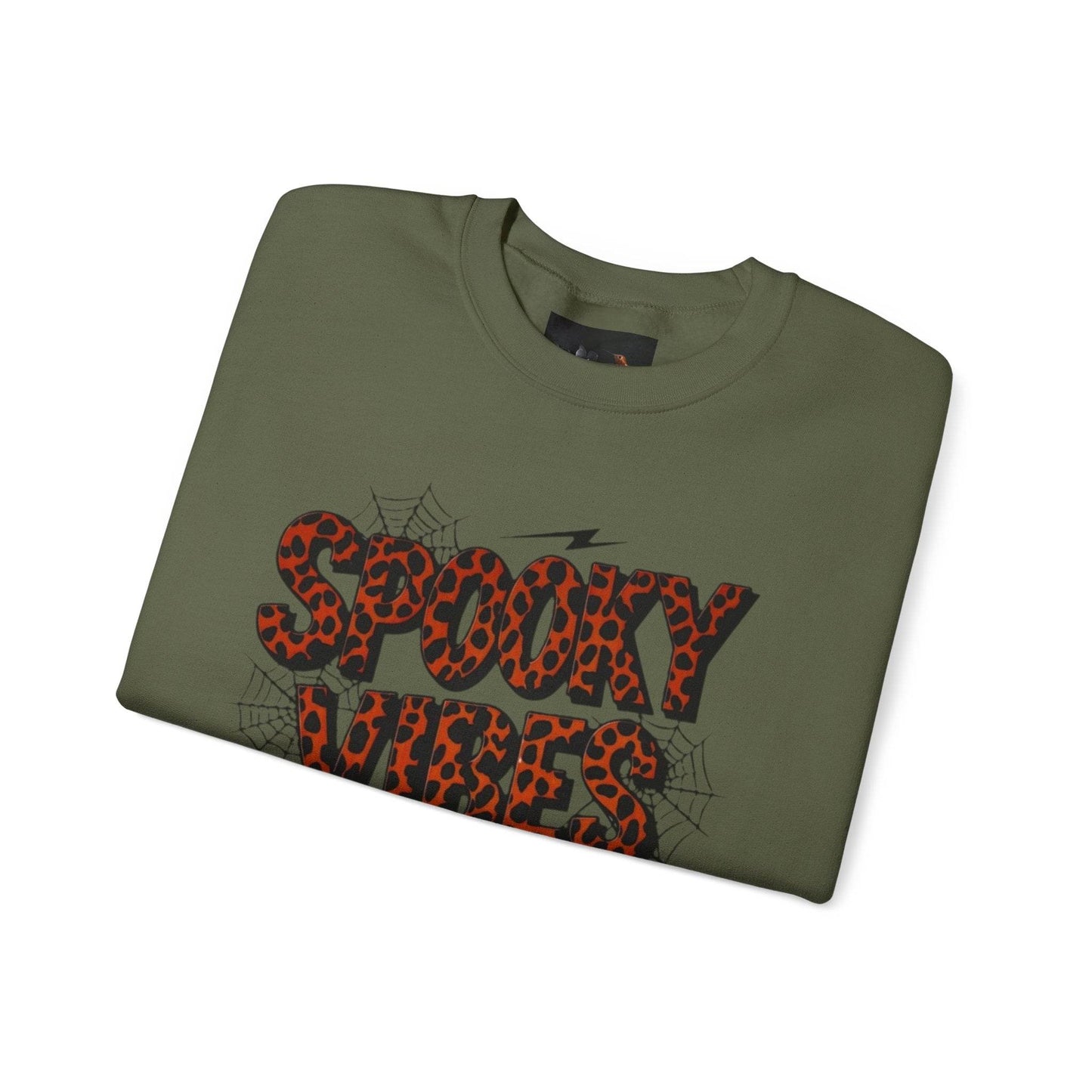 Spooky Vibes Sweatshirt - Halloween Crewneck, Unisex Cozy Jumper, Fall Fashion, Ghosts & Ghouls, Casual Wear, Fun Gift - IntuitiveEncBoutique