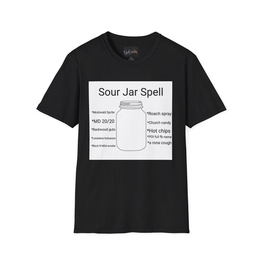 Sour Jar Spell T-Shirt for Witches, Unisex Softstyle Tee, Ideal for Magical Practitioners, Spell Casting, Witchcraft Gift, Summer Solstice - IntuitiveEncBoutique