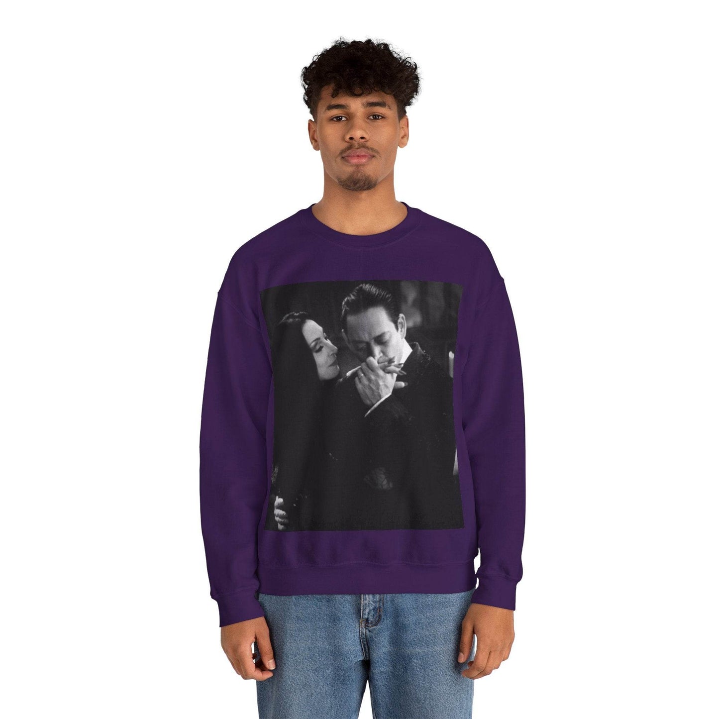 Couple Gothic Unisex Sweatshirt - Gomes & Morticia Design - IntuitiveEncBoutique