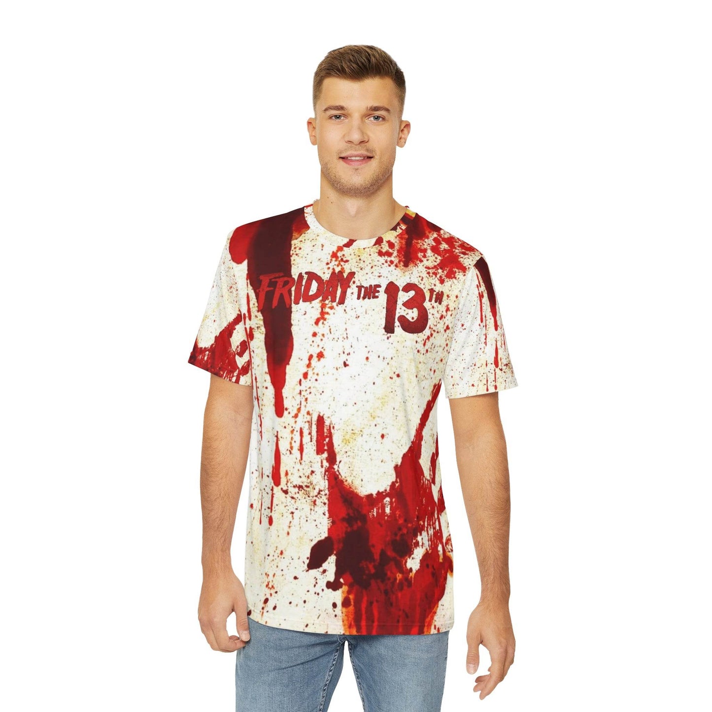 Horror Graphic Tee for Fans of Friday the 13th, Unique Halloween Shirt, Gifts for Horror Lovers, Statement T-Shirt, Graphic Novelty Tee - IntuitiveEncBoutique