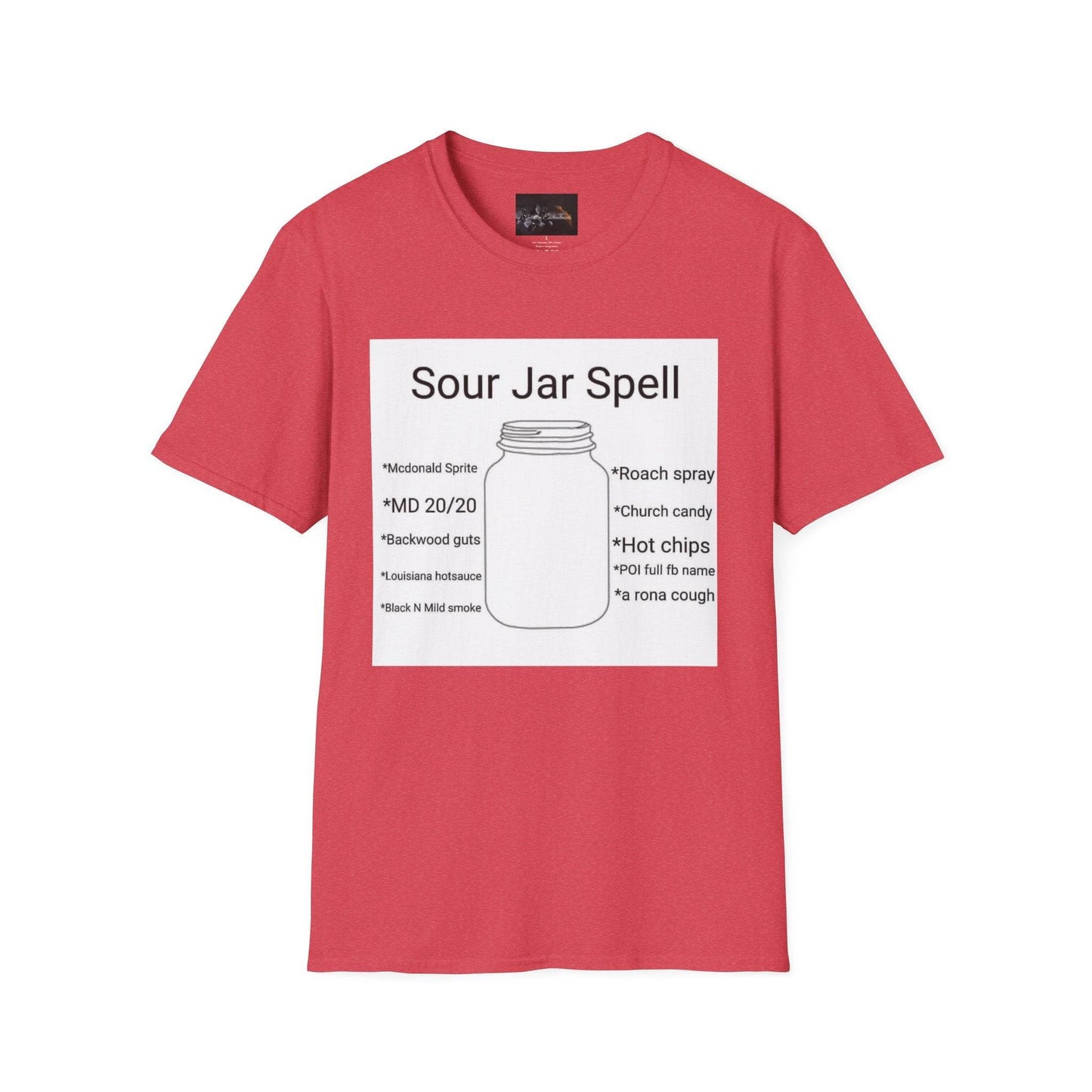 Sour Jar Spell T-Shirt for Witches, Unisex Softstyle Tee, Ideal for Magical Practitioners, Spell Casting, Witchcraft Gift, Summer Solstice - IntuitiveEncBoutique