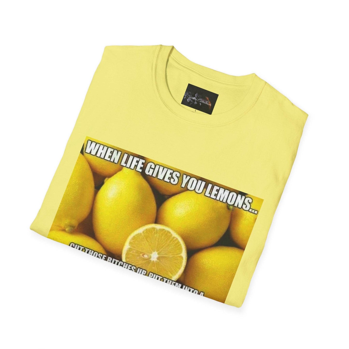 When Life Gives You Lemons T-Shirt, Funny Quote Tee, Gift for Citrus Lovers, Casual Wear, Unisex Humor Shirt, Summer Vibes - IntuitiveEncBoutique