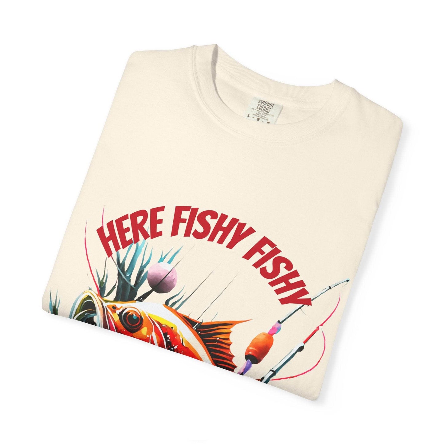 Fishing Themed Unisex Garment-Dyed T-shirt - IntuitiveEncBoutique