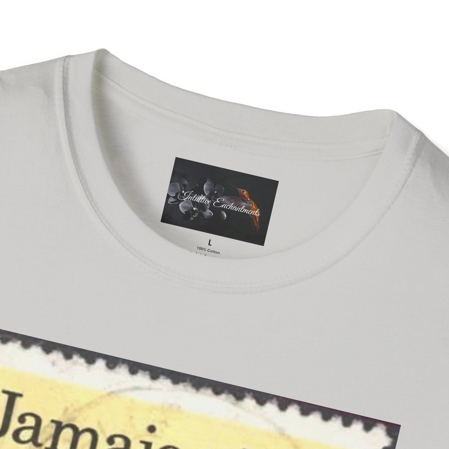 Vintage Jamaica Stamp Tee, Softstyle T-Shirt, Unisex Graphic Tee, Bohemian Style Shirt, Travel Lovers Apparel, Cool Gift Idea