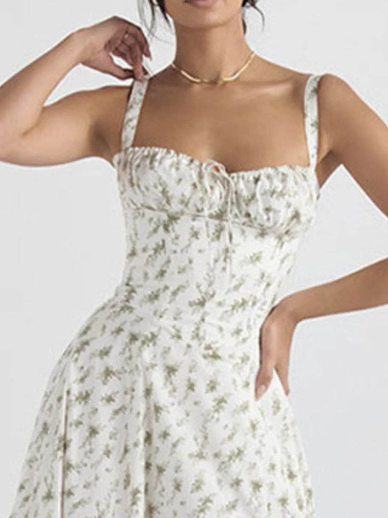 Full Size Slit Sweetheart Neck Cami Dress Plus Size - IntuitiveEncBoutique