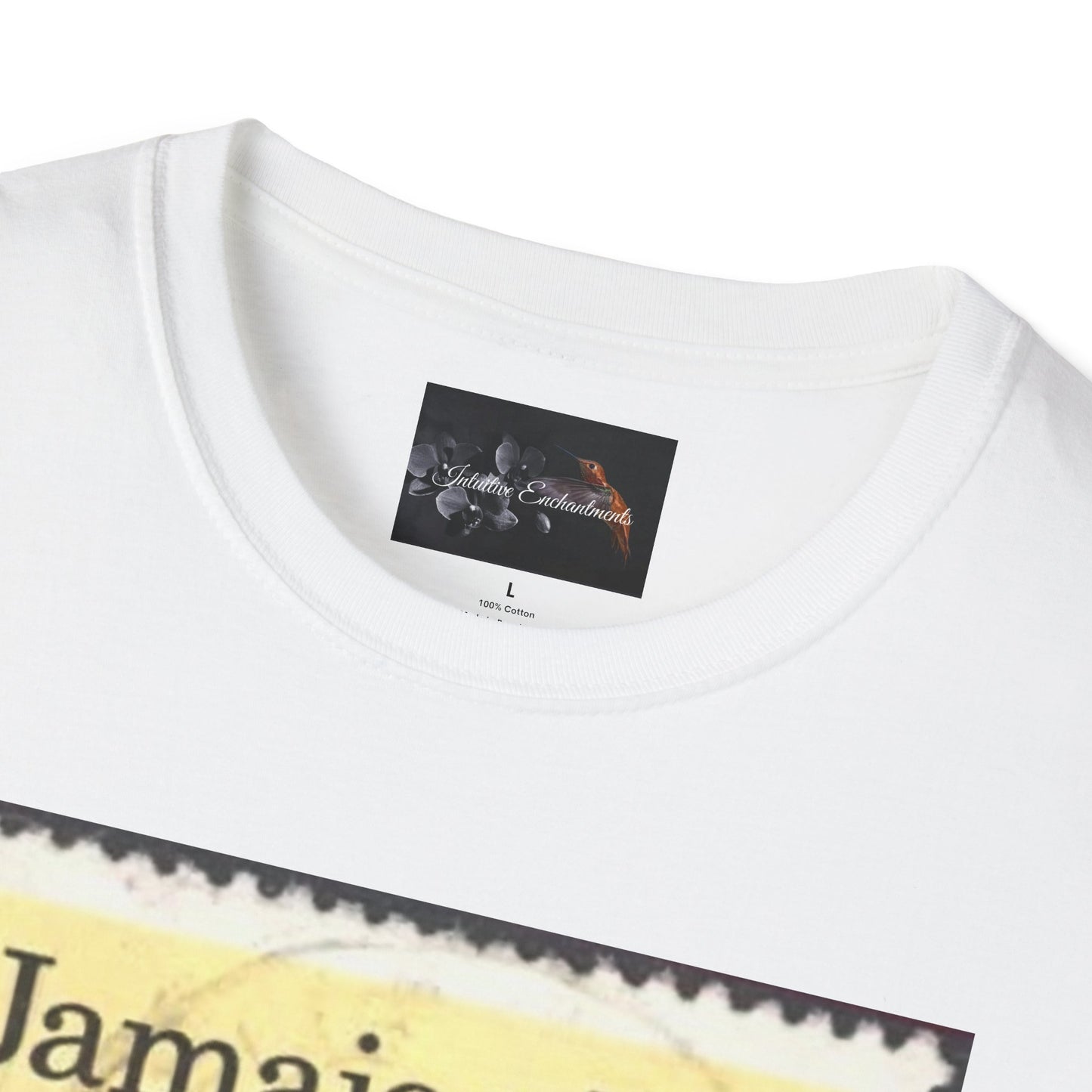 Vintage Jamaica Stamp Tee, Softstyle T-Shirt, Unisex Graphic Tee, Bohemian Style Shirt, Travel Lovers Apparel, Cool Gift Idea