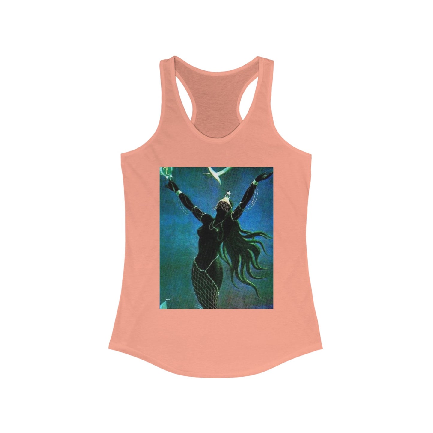 Mystical Goddess Racerback Tank, Perfect for Yoga, Festivals, Summer Outings, Workout Wear, Gift for Her