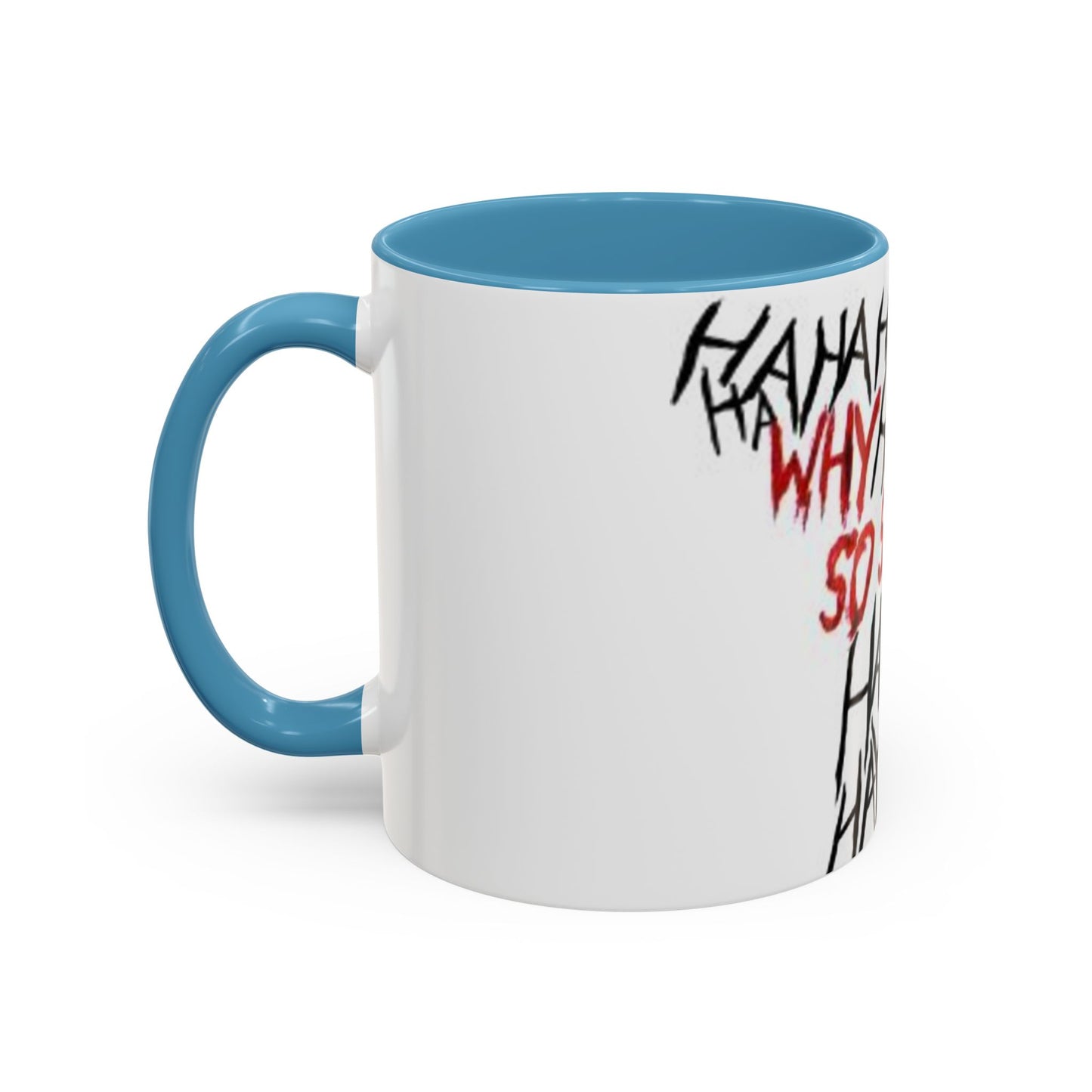 Why So Serious? Accent Coffee Mug | Funny Joker Gift, Office Decor, Birthday Present, Unique Ceramic Cup, Comic Enthusiast