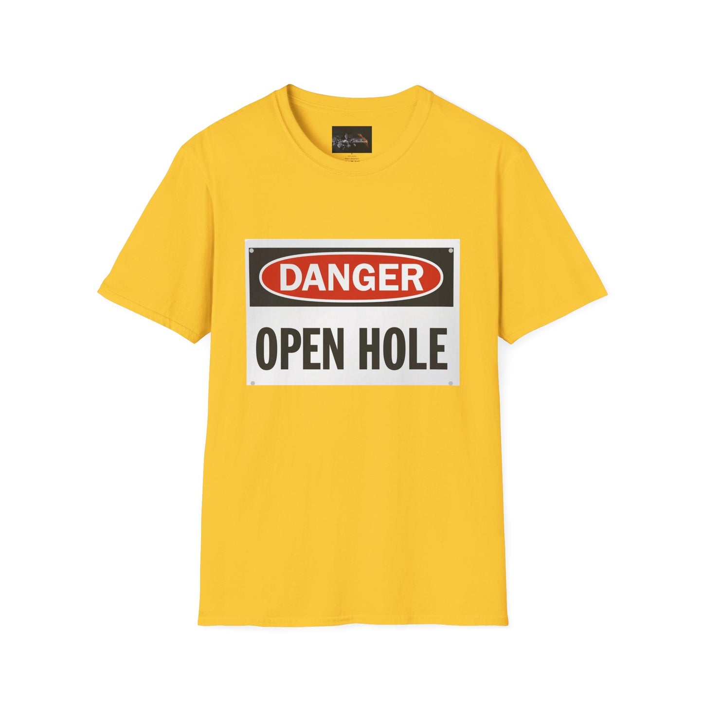 Funny Danger Open Hole T-Shirt