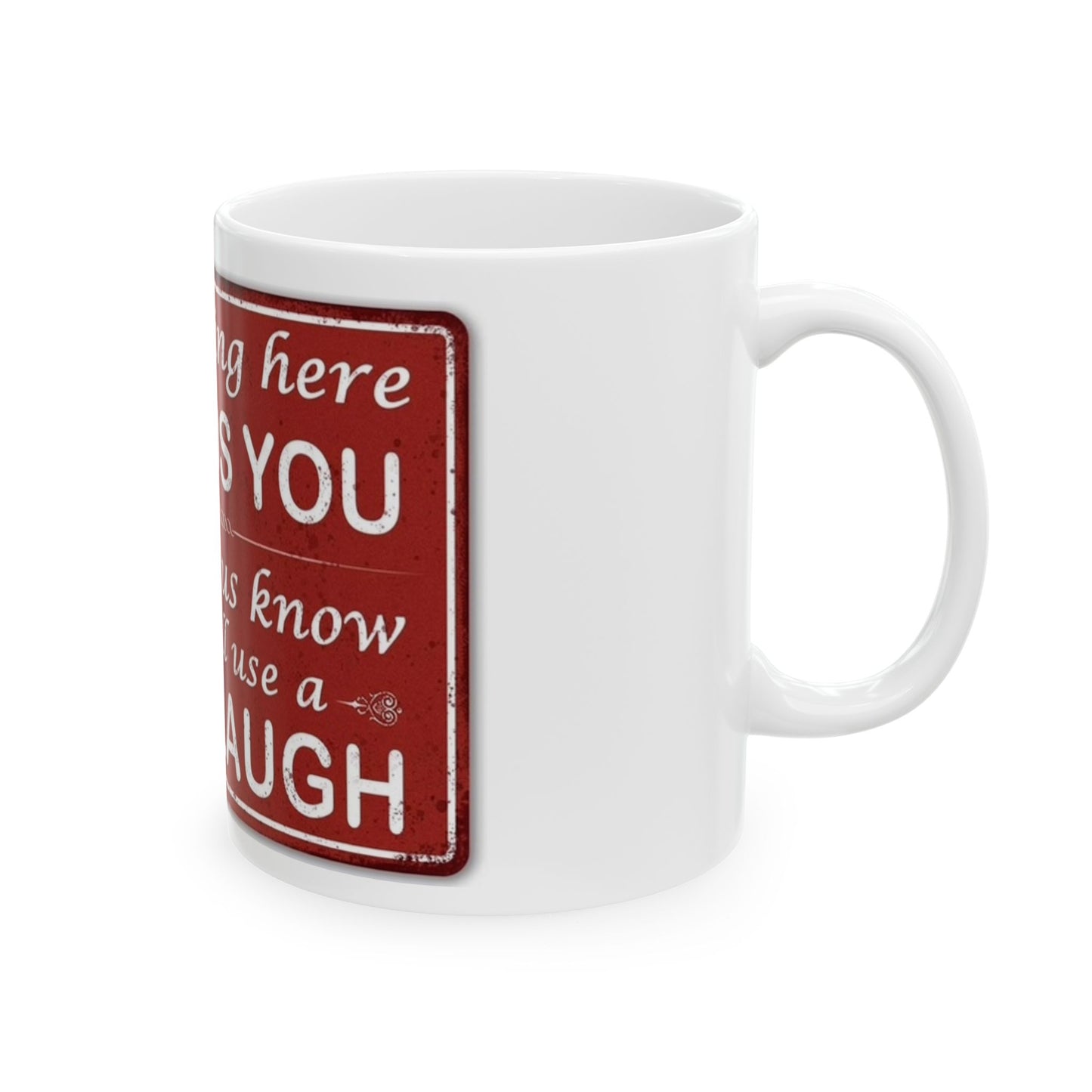 Funny Ceramic Mug - If Something Offends You, Let Us Know, Great for Gifting, Coffee Lovers, Humor Gift, Office Decor