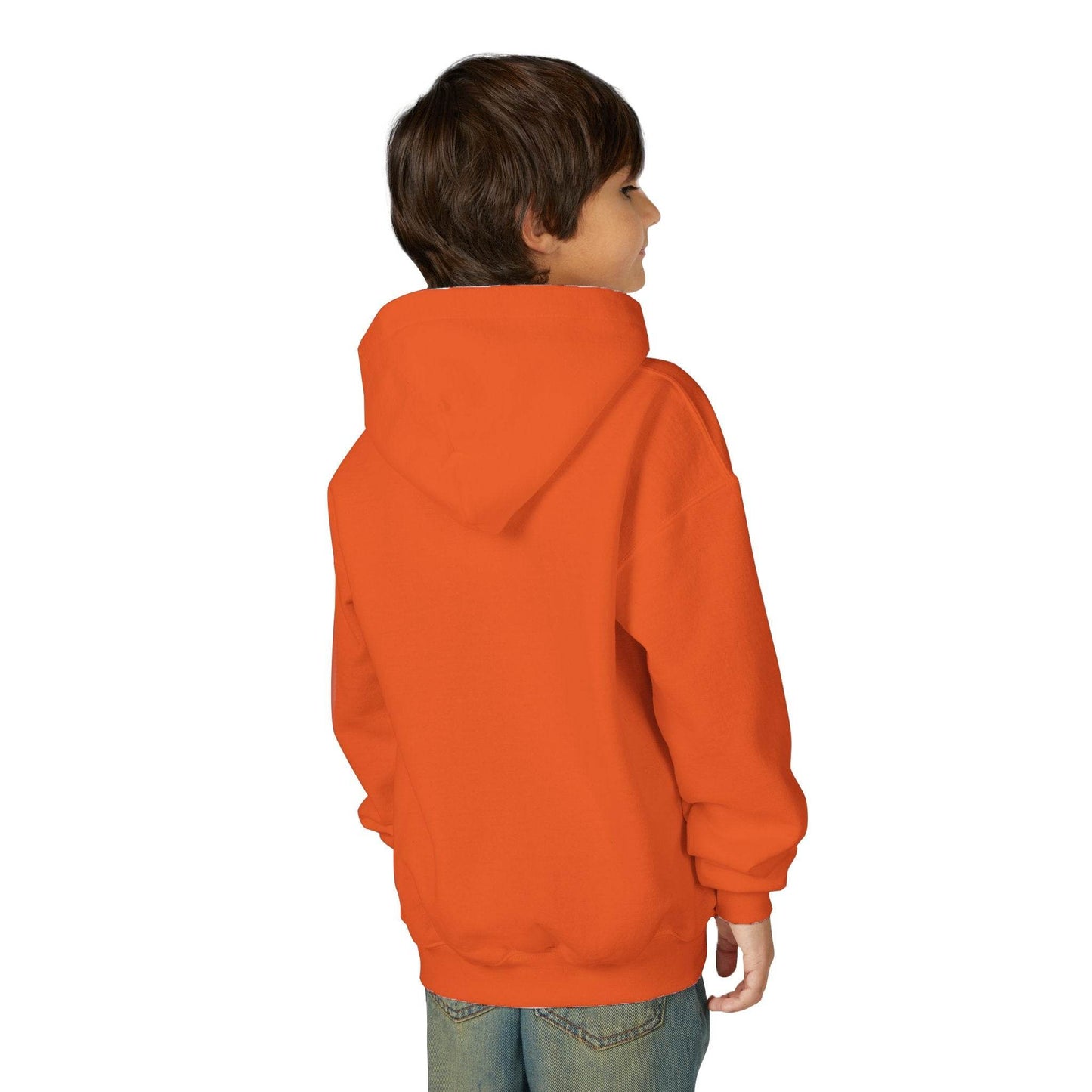 Youth Ghostly Glam Hoodie, Cute Ghost Design Sweatshirt, Halloween Apparel, Halloween Costume, Kids Hooded Sweatshirt - IntuitiveEncBoutique