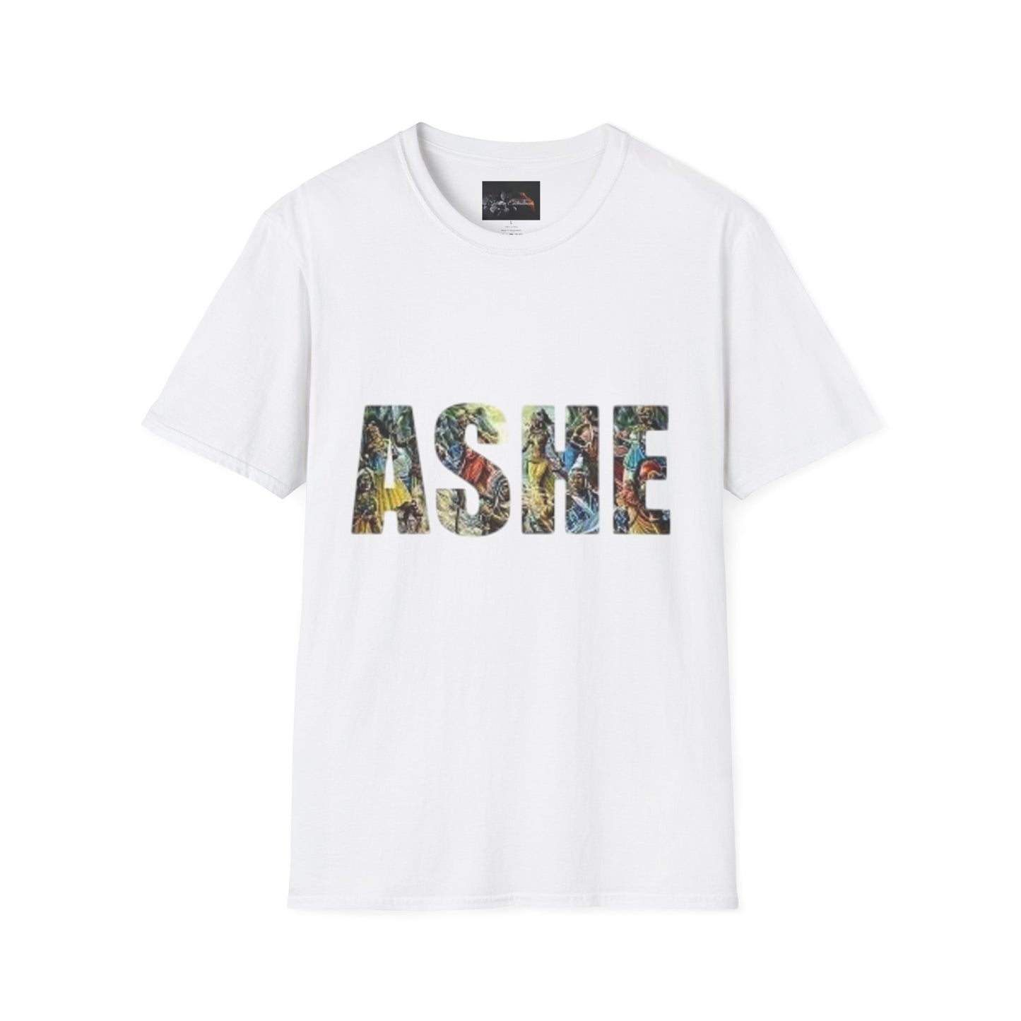 ASHE Graphic T-Shirt, Unisex Softstyle Tee, Vibrant Artistic Apparel, Gift for Nature Lovers, Casual Wear, Everyday Essentials