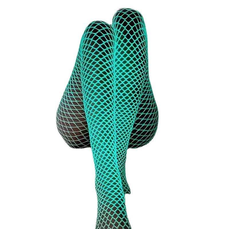 Glow In The Dark Pantyhose Sexy Lingerie With Hollow Mesh Stockings And Fishnet Stockings - IntuitiveEncBoutique