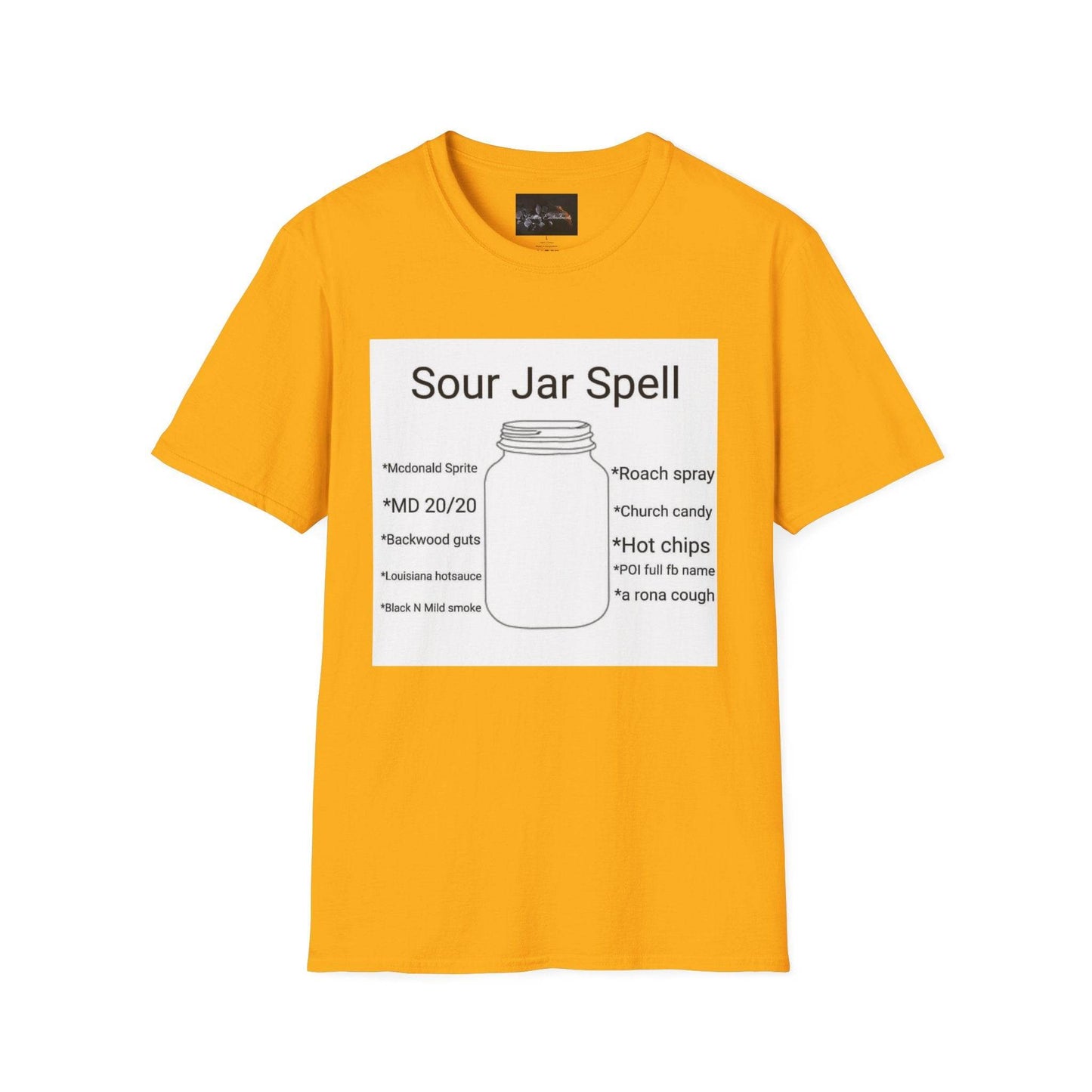 Sour Jar Spell T-Shirt for Witches, Unisex Softstyle Tee, Ideal for Magical Practitioners, Spell Casting, Witchcraft Gift, Summer Solstice - IntuitiveEncBoutique
