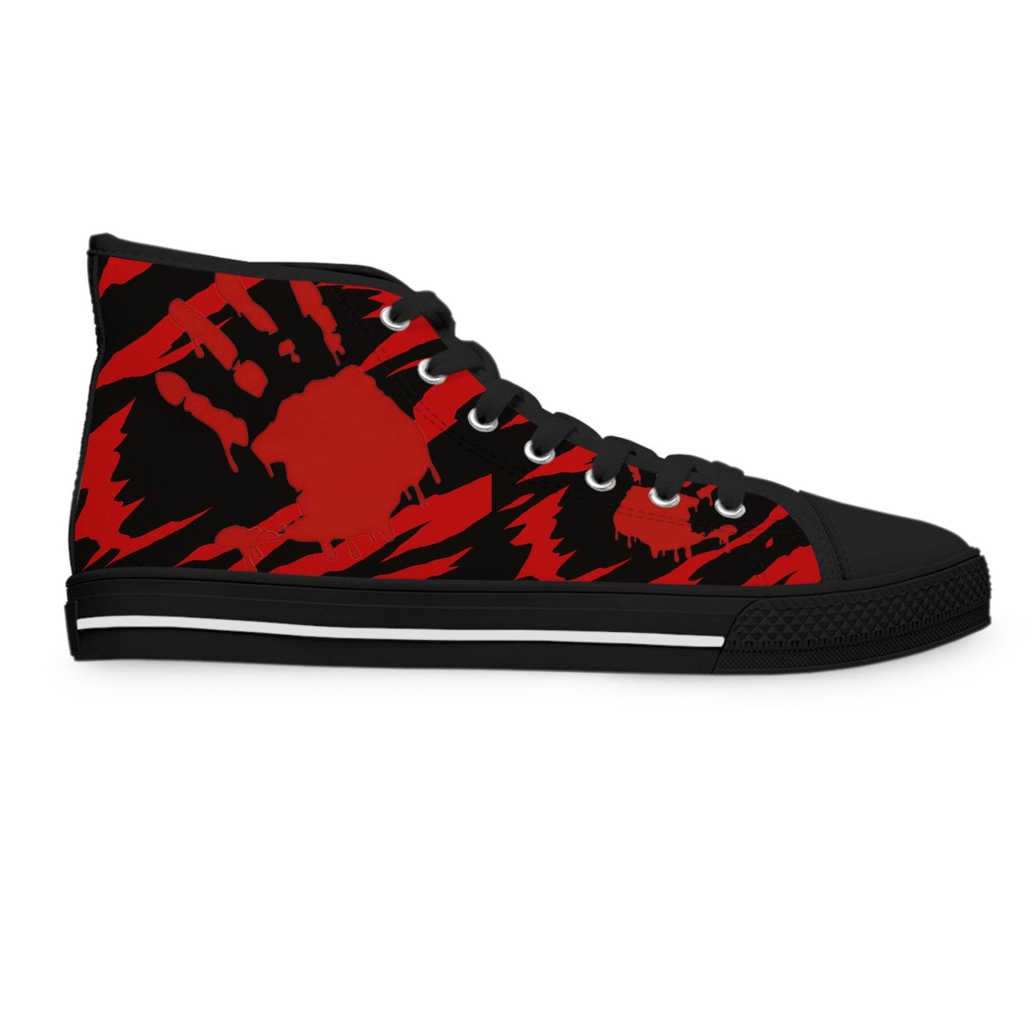 Horror Friday the 13th Sneakers, Scary Halloween Shoes, Creepy High Top Footwear, Gothic Fashion, Spooky Kicks - IntuitiveEncBoutique