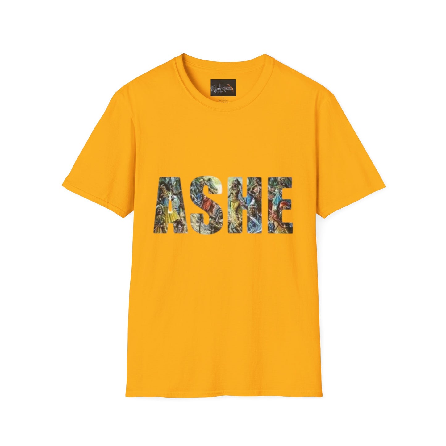 ASHE Graphic T-Shirt, Unisex Softstyle Tee, Vibrant Artistic Apparel, Gift for Nature Lovers, Casual Wear, Everyday Essentials