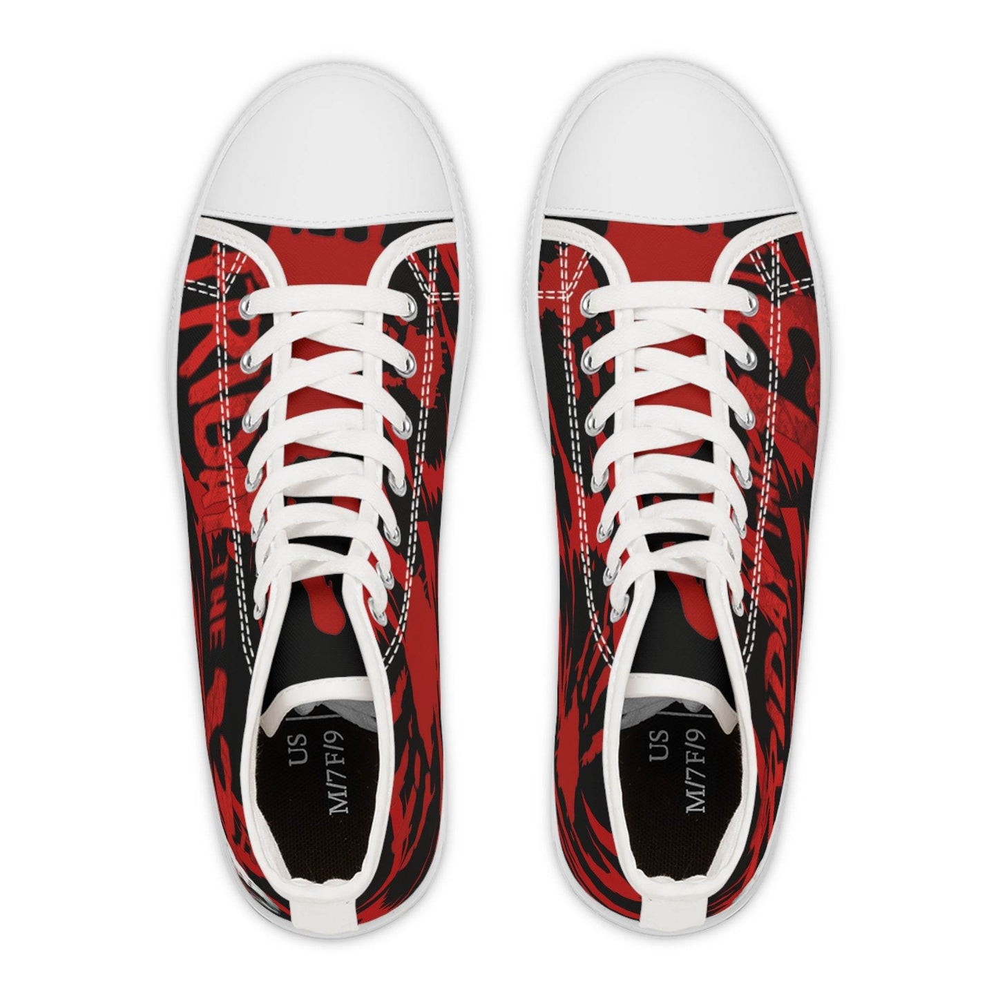 Horror Friday the 13th Sneakers, Scary Halloween Shoes, Creepy High Top Footwear, Gothic Fashion, Spooky Kicks - IntuitiveEncBoutique