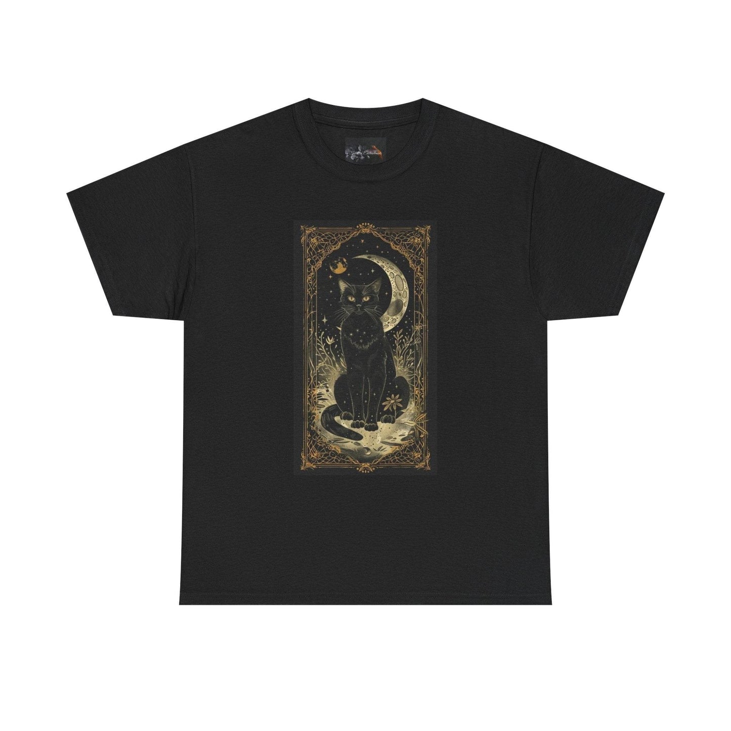 Mystical Cat Unisex Heavy Cotton Tee - IntuitiveEncBoutique