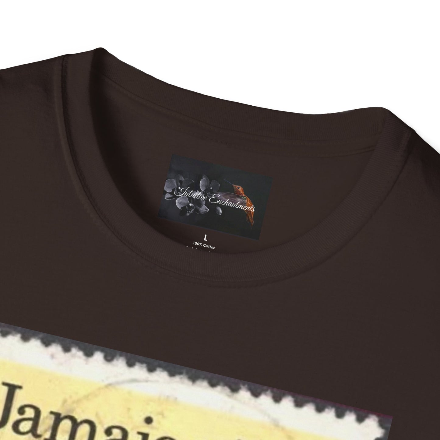 Vintage Jamaica Stamp Tee, Softstyle T-Shirt, Unisex Graphic Tee, Bohemian Style Shirt, Travel Lovers Apparel, Cool Gift Idea