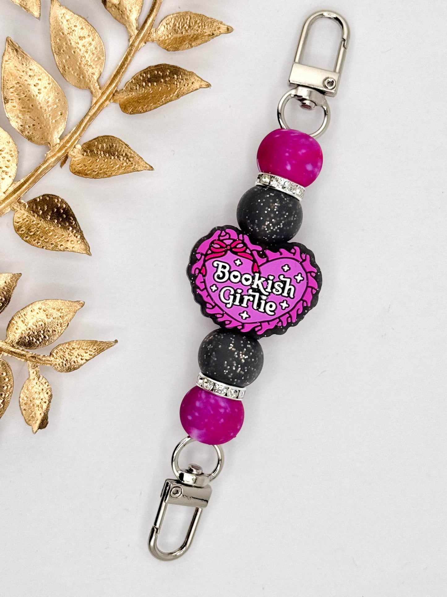 E-Reader Strap ~ Bookish Girlie ~ Interchangeable M&H - IntuitiveEncBoutique