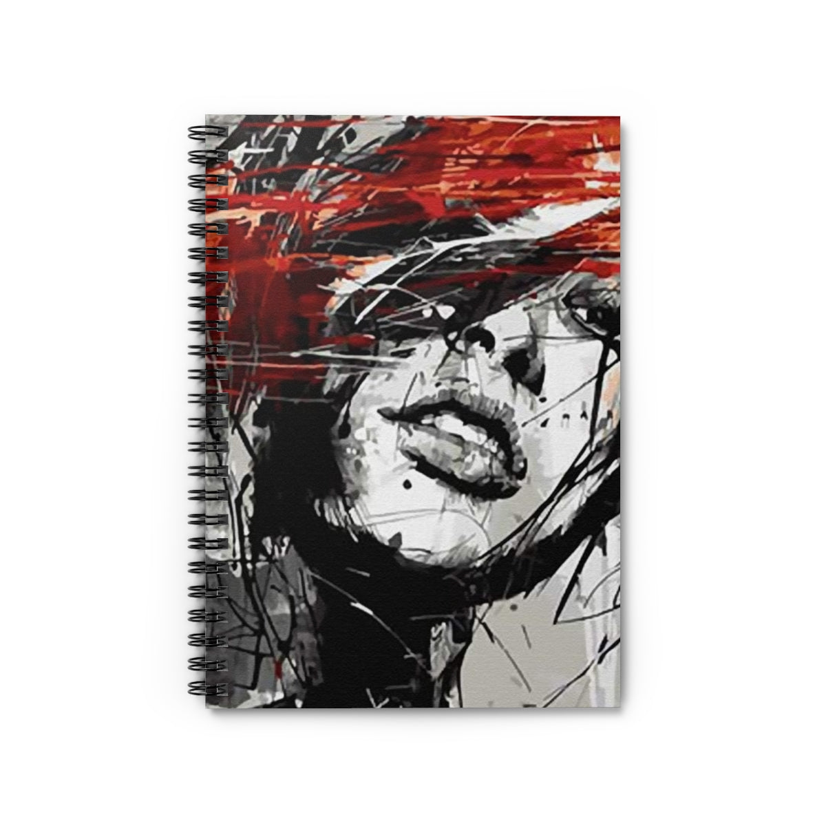 Artistic Spiral Notebook - Ruled, Unique Journal for Artists, Gift for Creatives, Aesthetic Doodle Pad, Writing Companion