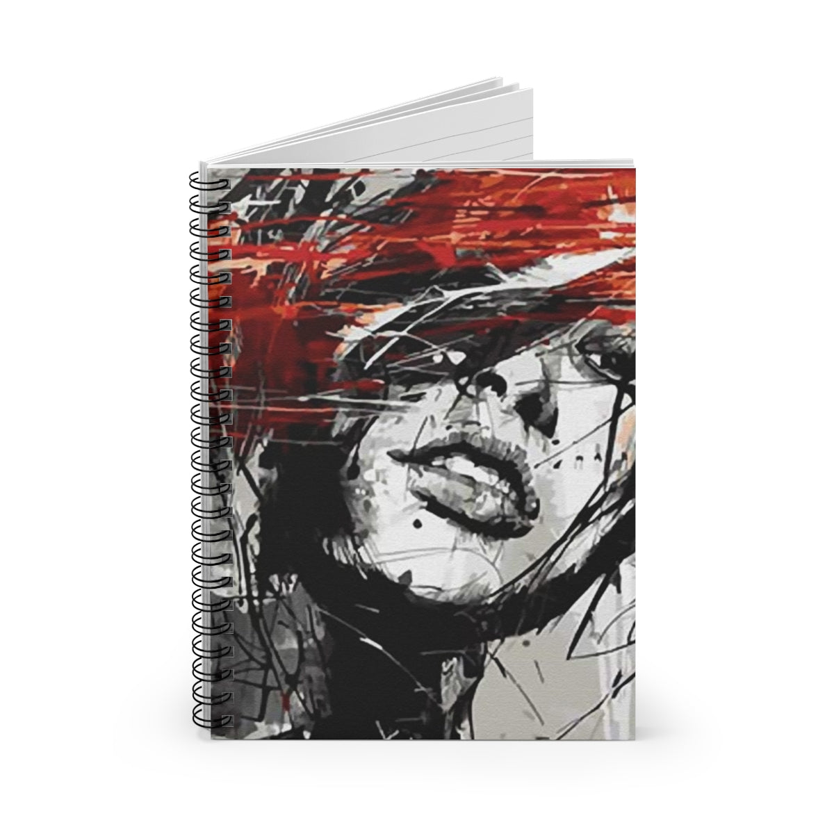 Artistic Spiral Notebook - Ruled, Unique Journal for Artists, Gift for Creatives, Aesthetic Doodle Pad, Writing Companion