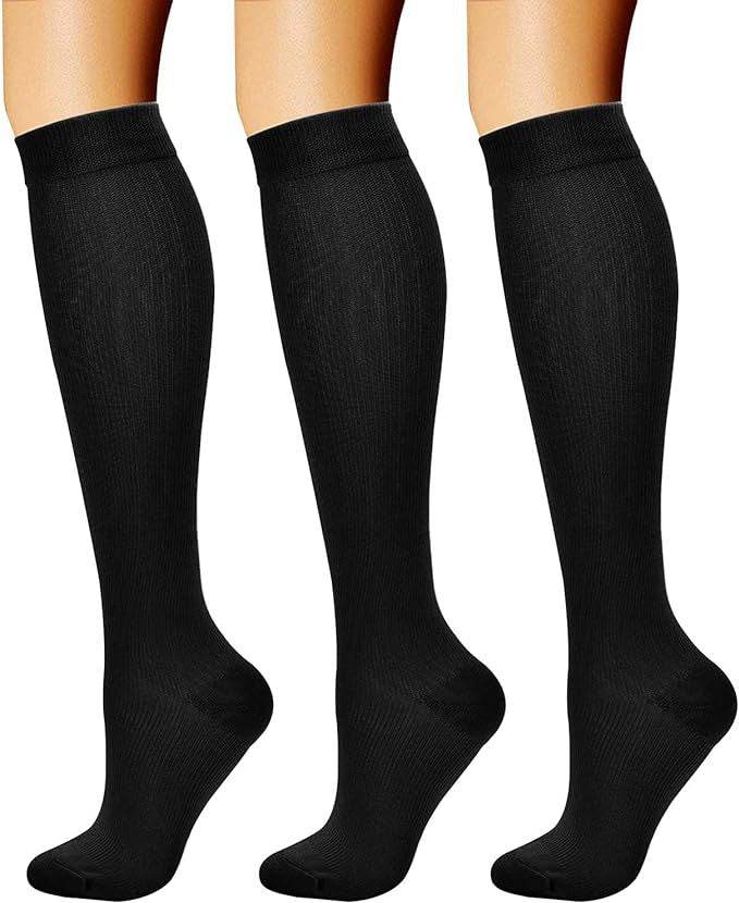 Sports pressure socks long tube socks calf socks compression socks skipping rope elastic cycling socks - IntuitiveEncBoutique