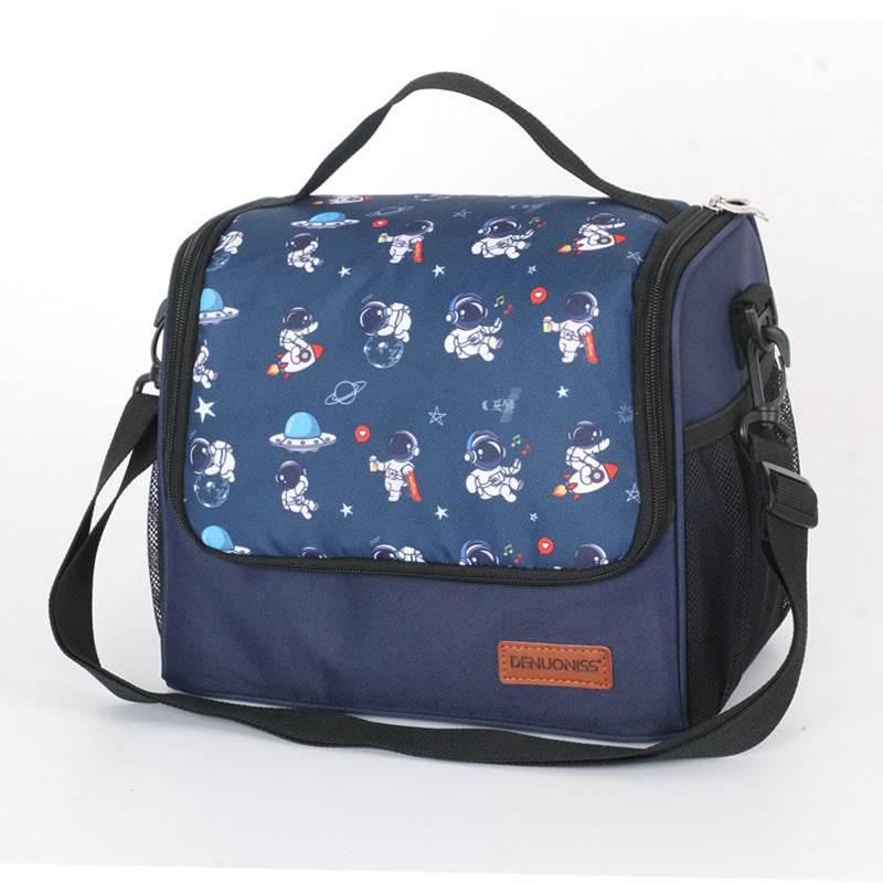 Large capacity thick waterproof heat preservation space walk series lunch box bag - IntuitiveEncBoutique