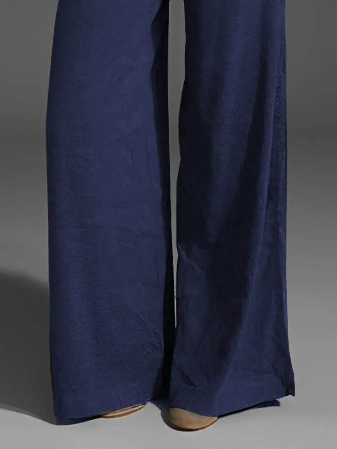 Full Size Wide Leg Pants with Pockets Plus Size - IntuitiveEncBoutique
