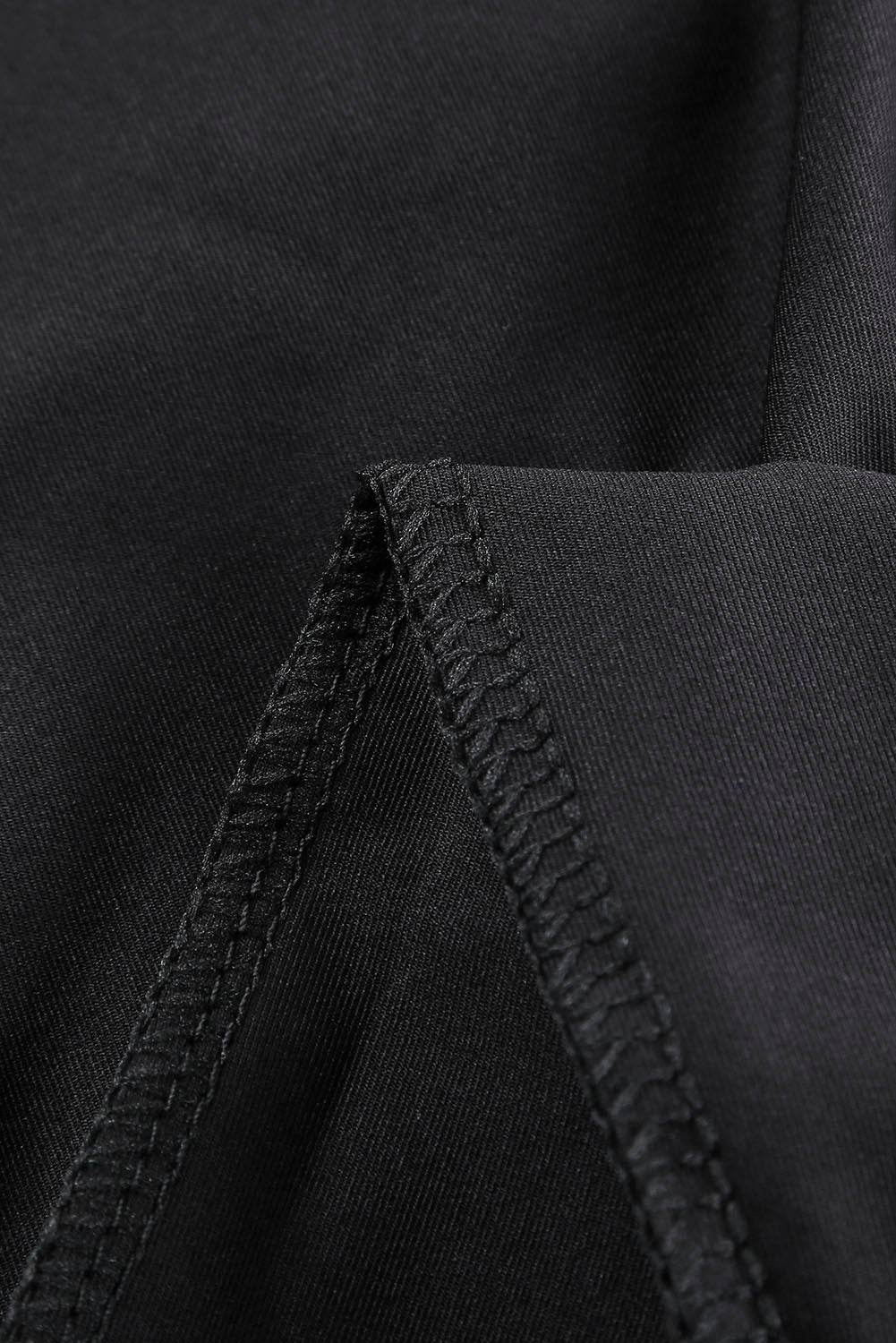 Black Grommet Lace Up Front Leggings - IntuitiveEncBoutique