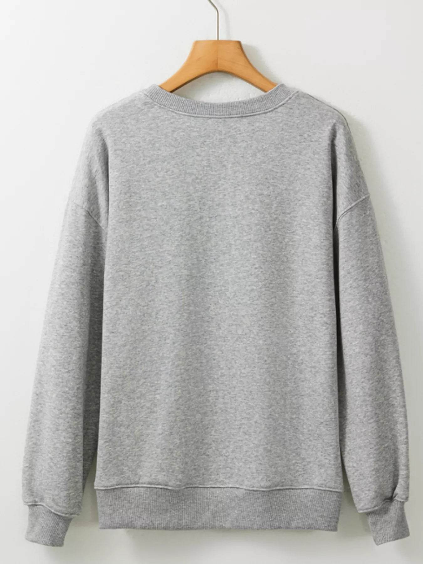 Halloween Ghost Round Neck Sweatshirt - IntuitiveEncBoutique