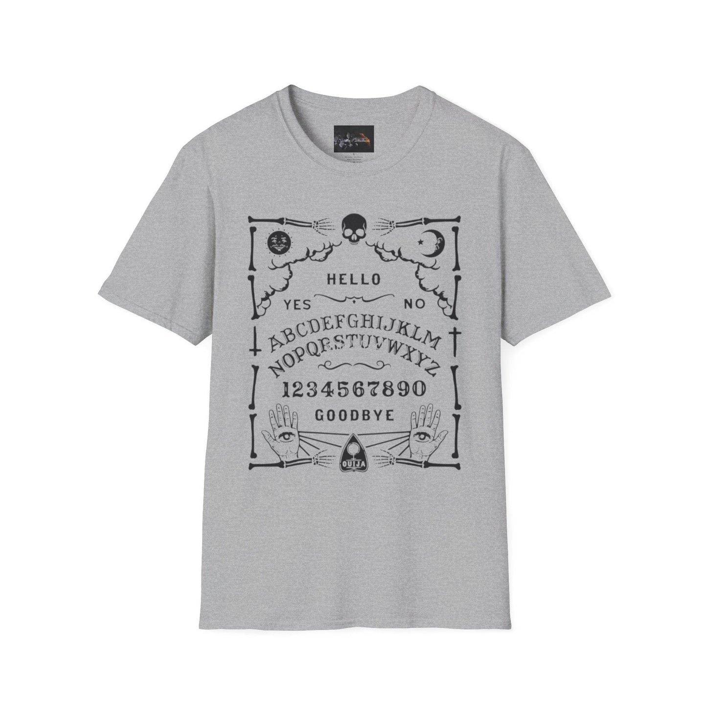 Mystical Ouija Board Unisex T-Shirt - Perfect for Halloween, Gift, Casual Wear, Spirituality, Ghost Lovers - IntuitiveEncBoutique