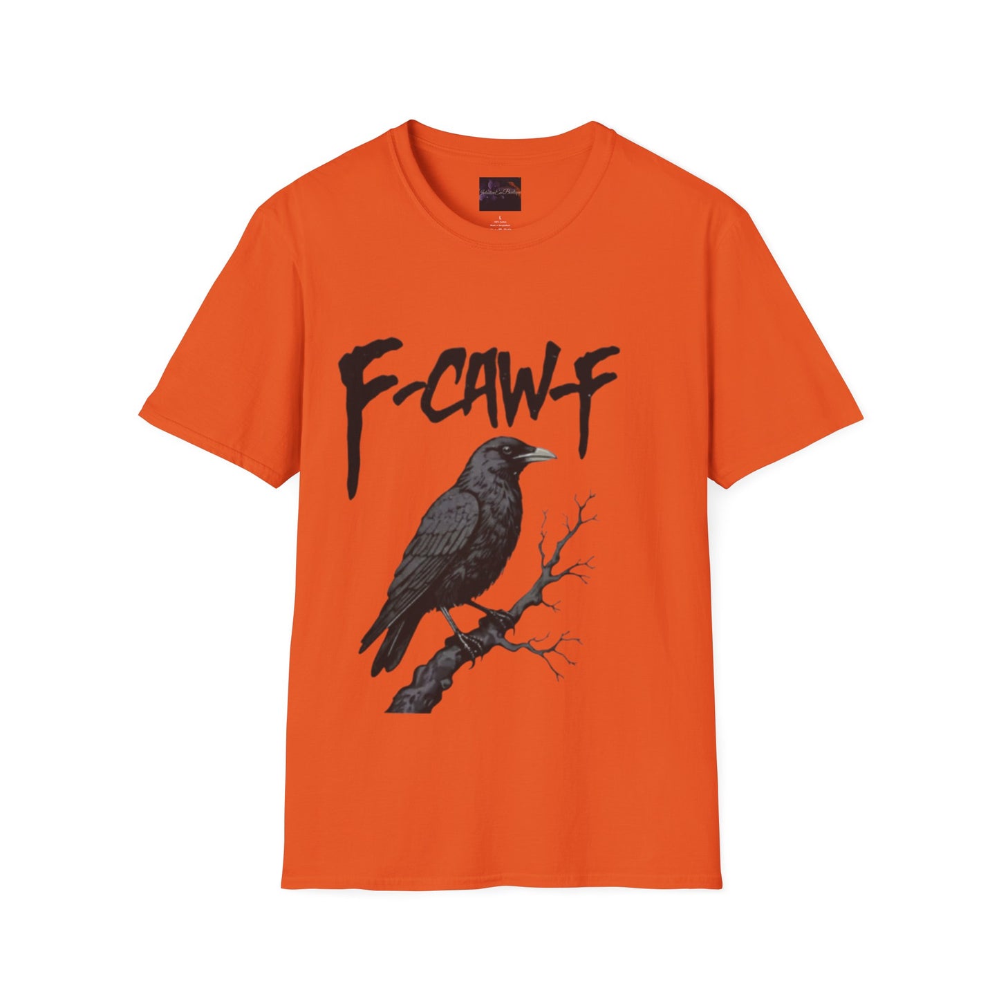 F-Caw-F Unisex Softstyle T-Shirt | Casual Wear, Bird Lover Gift, Trendy Fashion, Outdoor Adventure Tee, Eco-Friendly Apparel