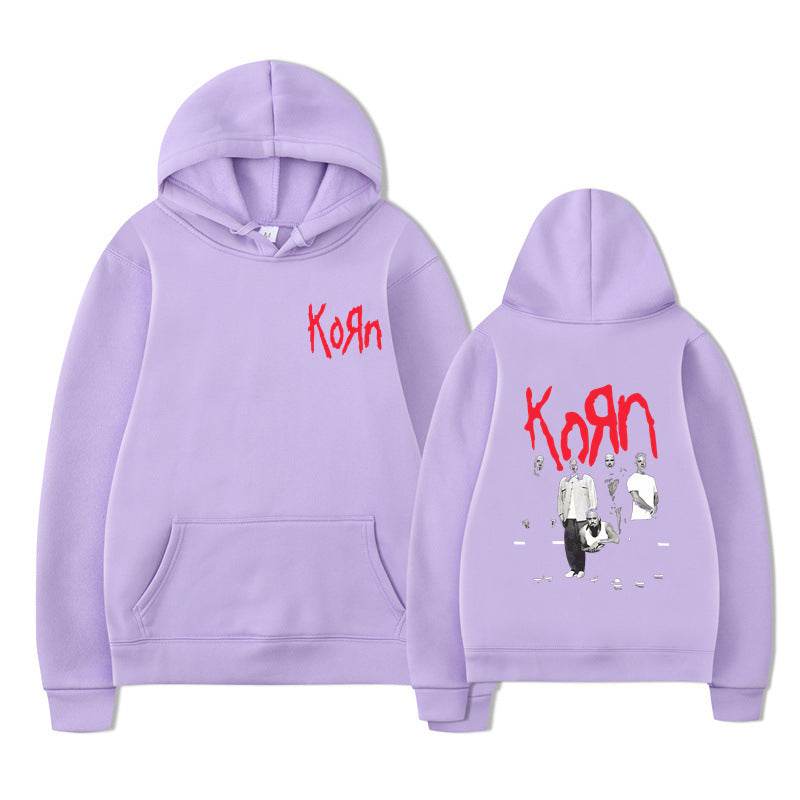 Rock Band Korn Graphic Hoodie Men Women Casual Oversized - IntuitiveEncBoutique