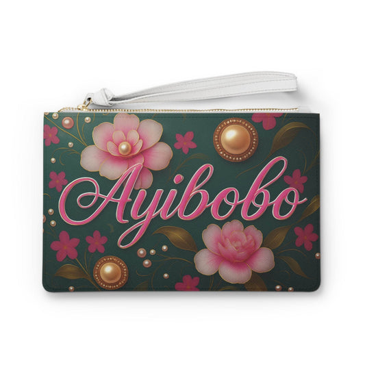 Clutch Bag - Freda Ayibobo Design Handbag Purse Wallet Accessory - IntuitiveEncBoutique