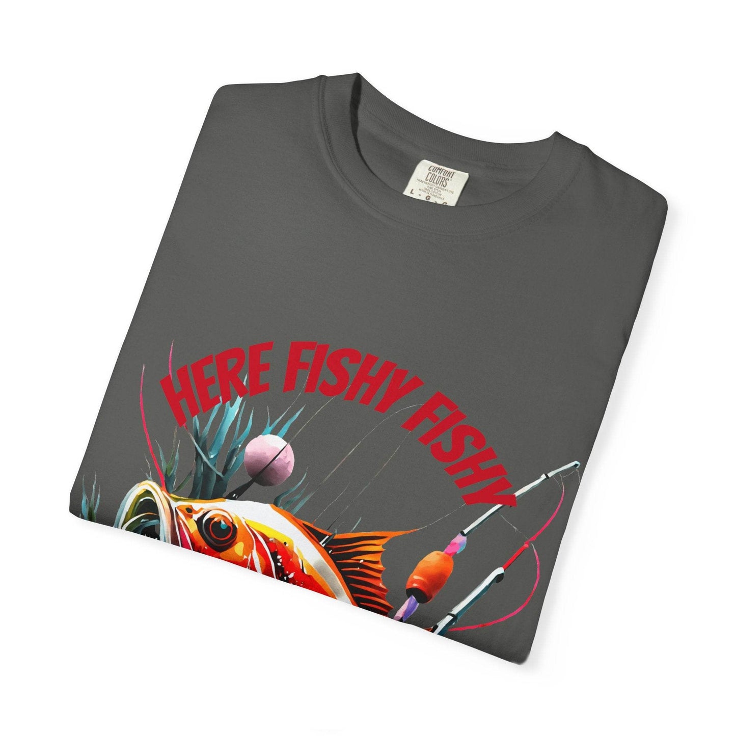 Fishing Themed Unisex Garment-Dyed T-shirt - IntuitiveEncBoutique