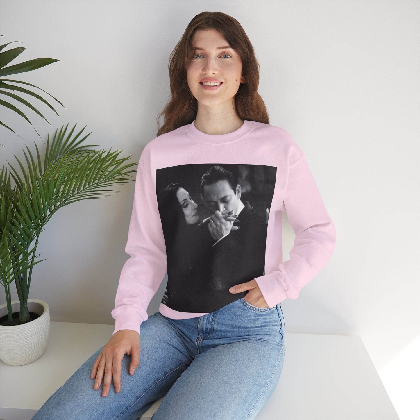 Couple Gothic Unisex Sweatshirt - Gomes & Morticia Design - IntuitiveEncBoutique