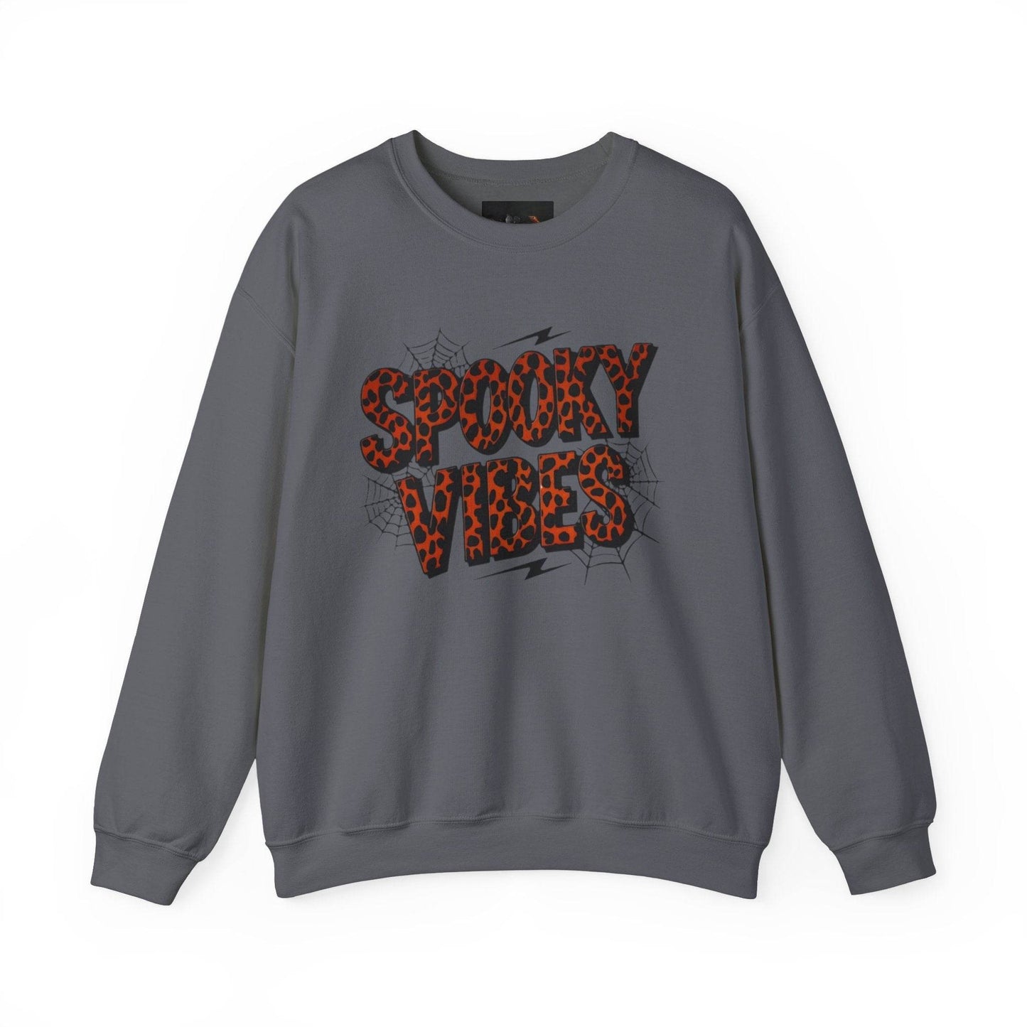 Spooky Vibes Sweatshirt - Halloween Crewneck, Unisex Cozy Jumper, Fall Fashion, Ghosts & Ghouls, Casual Wear, Fun Gift - IntuitiveEncBoutique