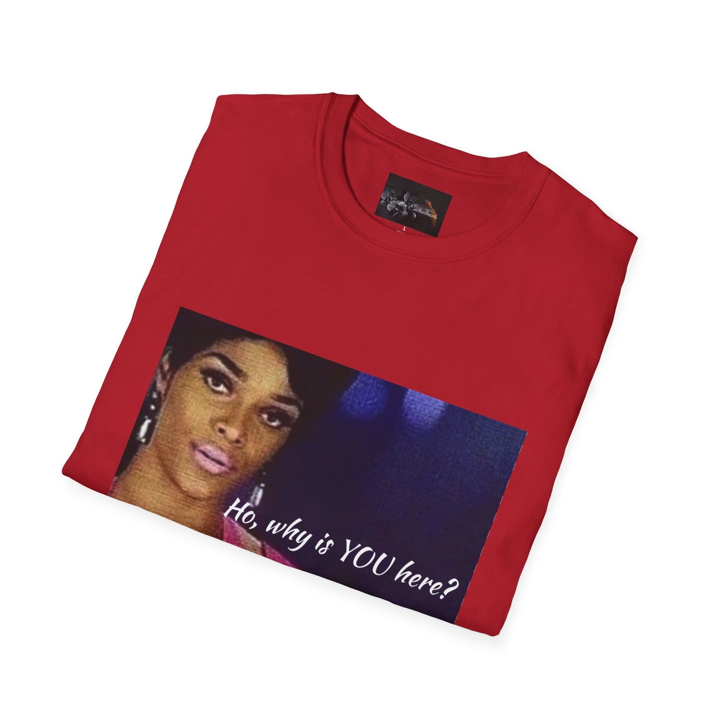 Funny Graphic Tee: "Ho, why is YOU here?" T-Shirt, Trendy Casual Wear, Gift for Friends, LGBTQ Pride Apparel, Funny Statement Shirt