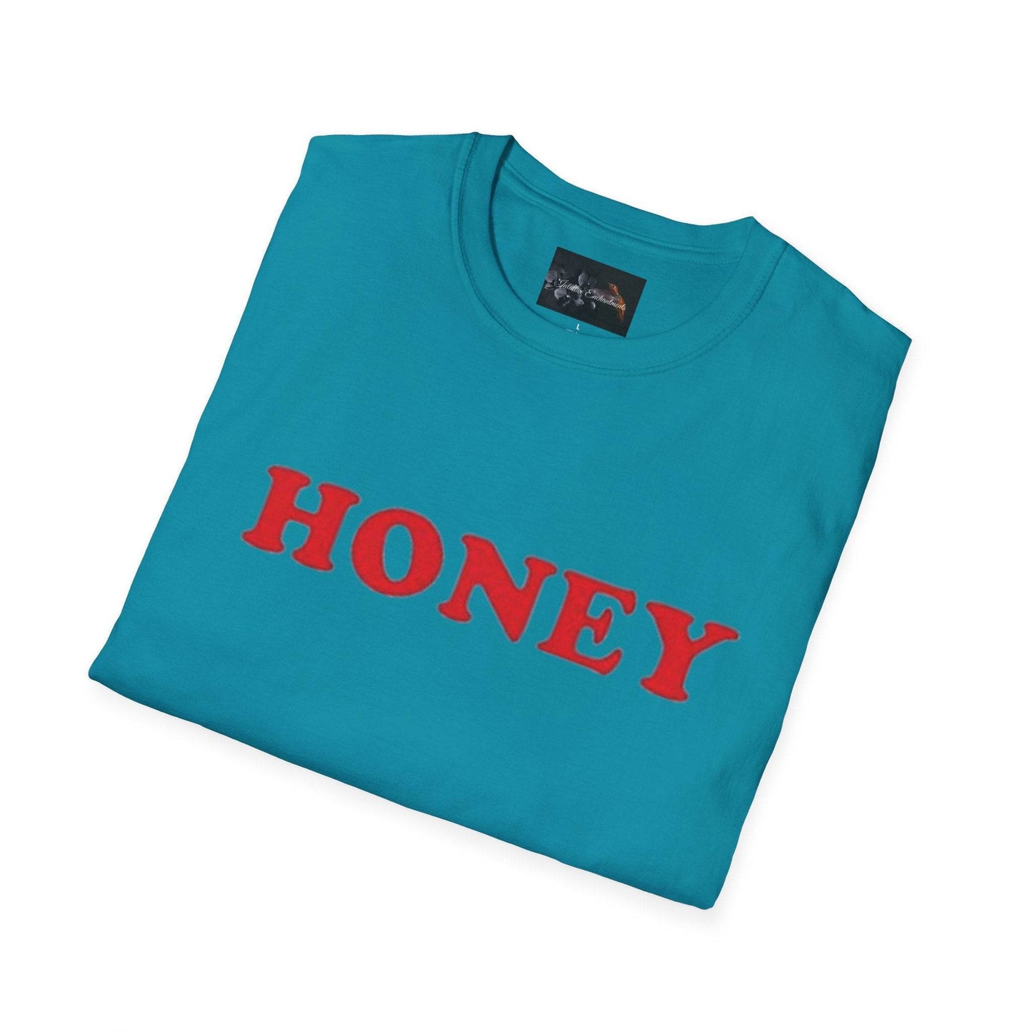Honey Unisex Softstyle T-Shirt | Cute Gift, Casual Wear, Everyday Comfort, Spring Style, Sweet Gift for Her - IntuitiveEncBoutique