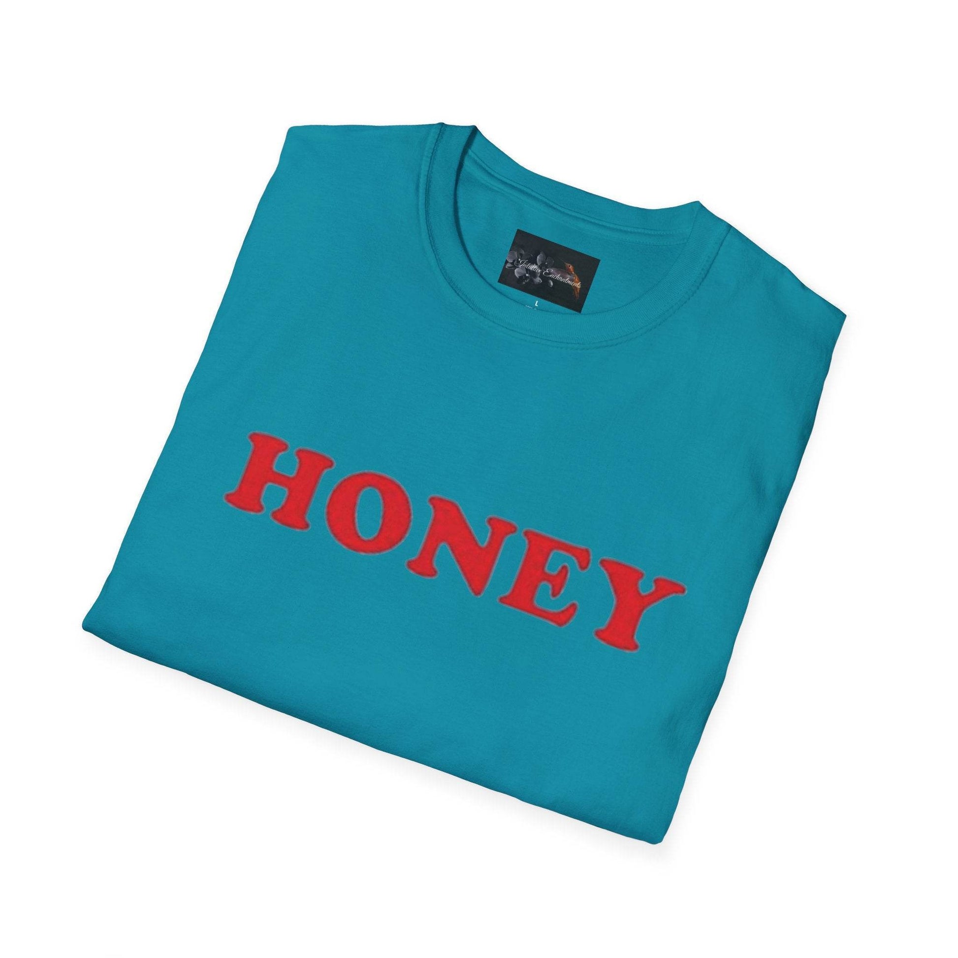 Honey Unisex Softstyle T-Shirt | Cute Gift, Casual Wear, Everyday Comfort, Spring Style, Sweet Gift for Her - IntuitiveEncBoutique