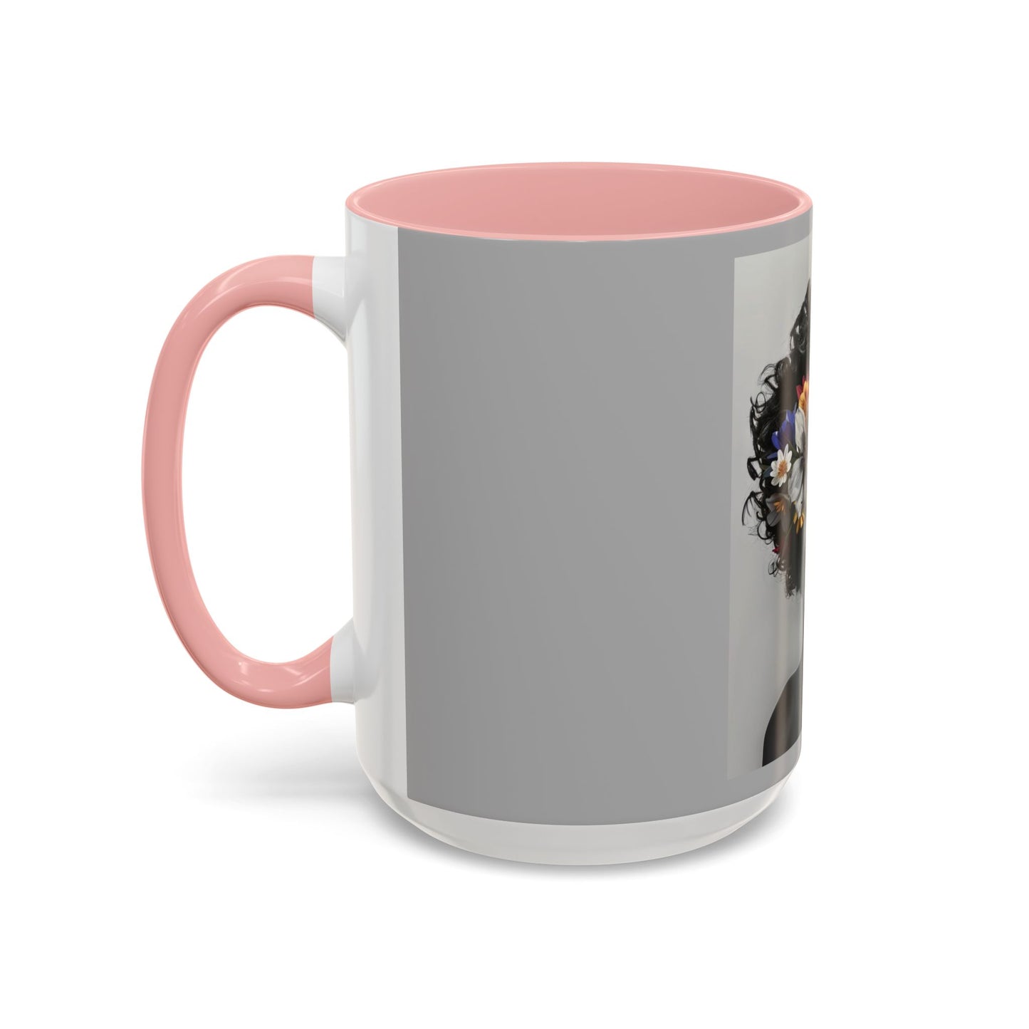 Floral Black Beauty Coffee Mug | Inspirational Drinkware for Coffee Lovers, Unique Gift for Her, Home Decor, Flower Lover's Mug