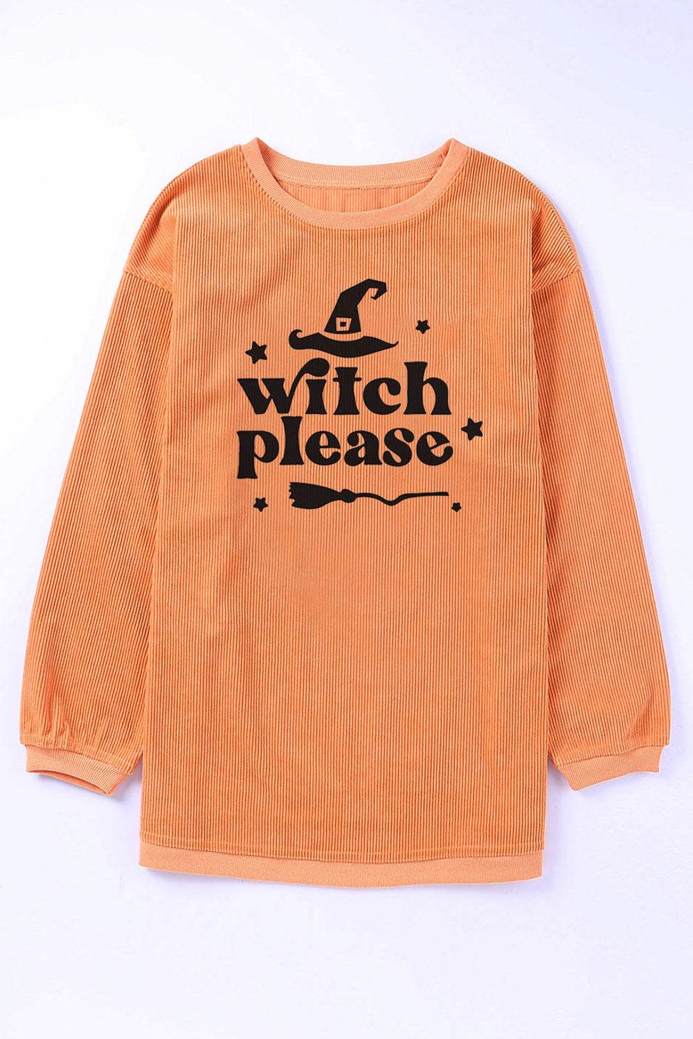 WITCH PLEASE Graphic Dropped Shoulder Sweatshirt - IntuitiveEncBoutique