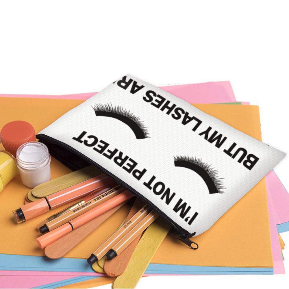 Deanfun Cosmetic Bags 3D Printed Eyelash with Letter Necessaries for Women Travelling - IntuitiveEncBoutique